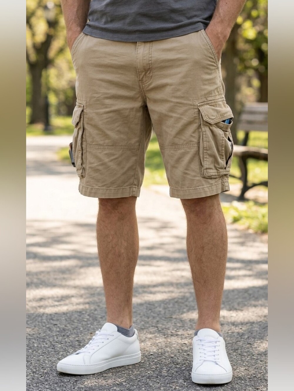 Goodfellow & Co Tan Cargo Shorts